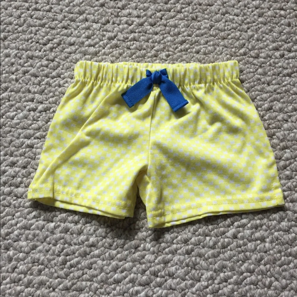 Carter's Baby Girl Size 12 Months Nautical Sailboat‎ Pajama Top Pants Shorts Set